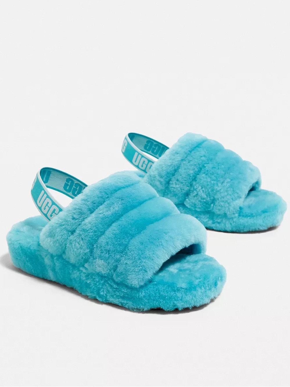 UGG Fluff Yeah Slide Sandal - Turquoise